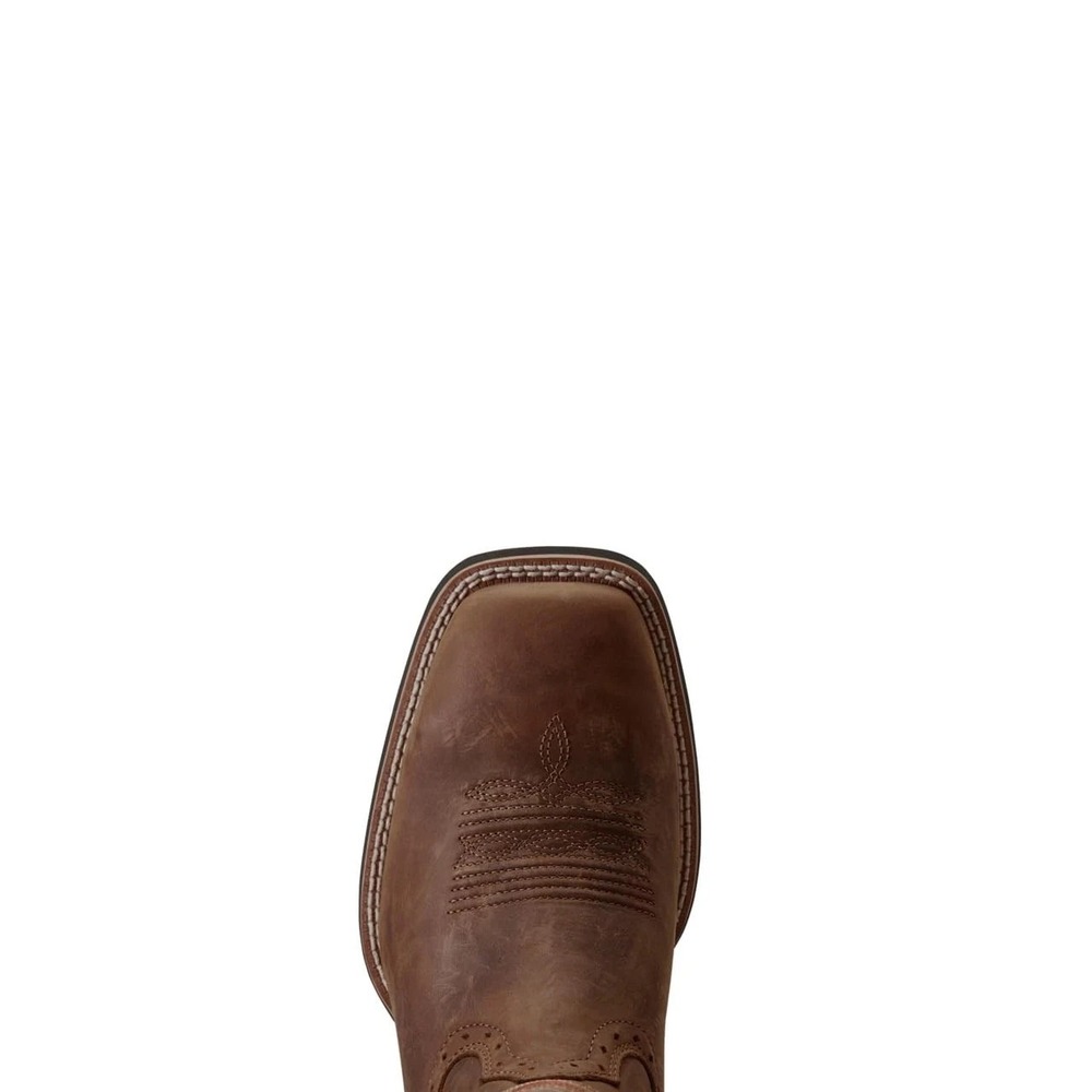 Mens Size 9 D- Ariat Sport Western Performance Boots Brown Square Toe - $180 - Picture 5 of 6